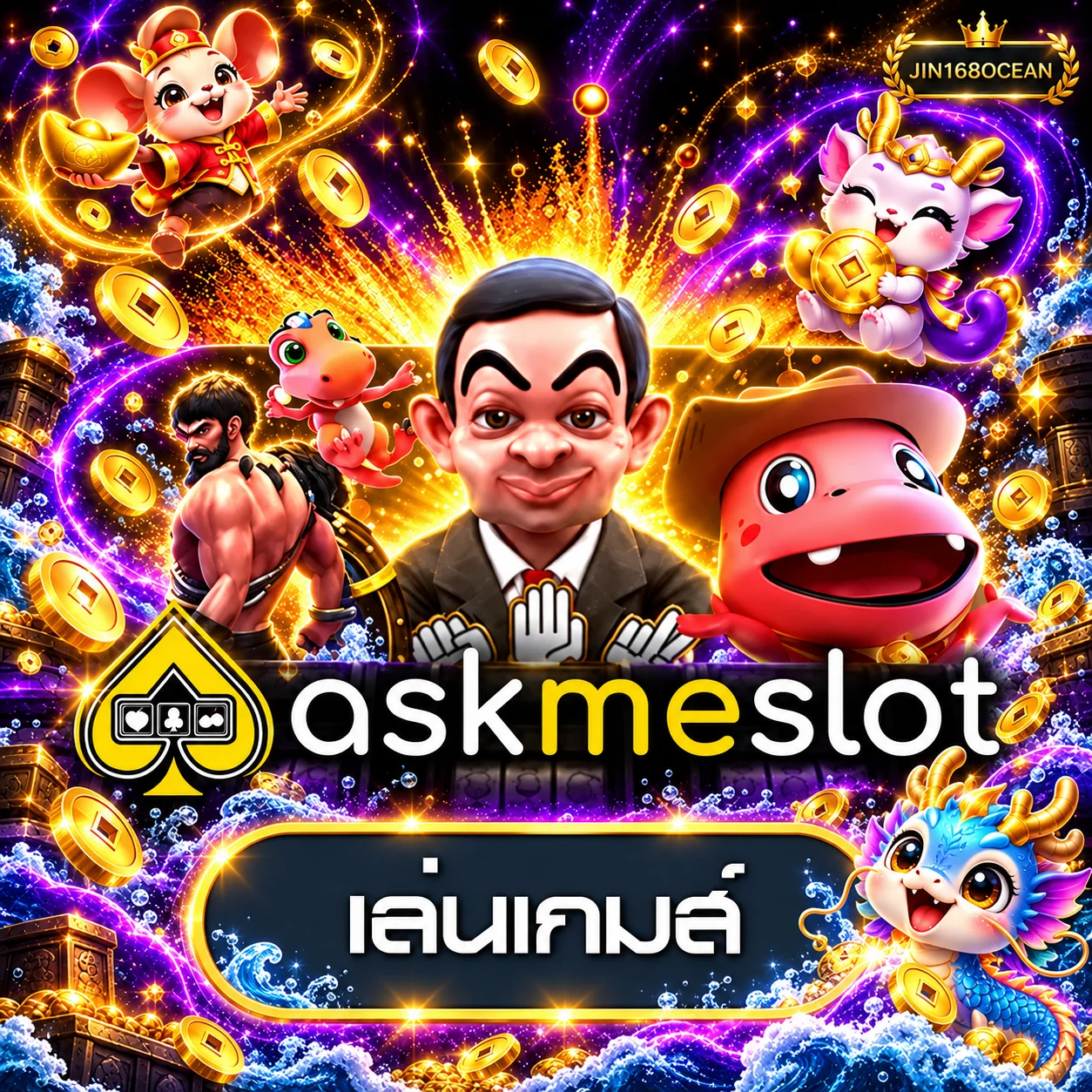การ์ดทดลองเล่น AskMeSlot บน jin168ocean